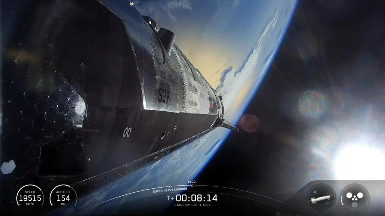 Starship V3 test flight